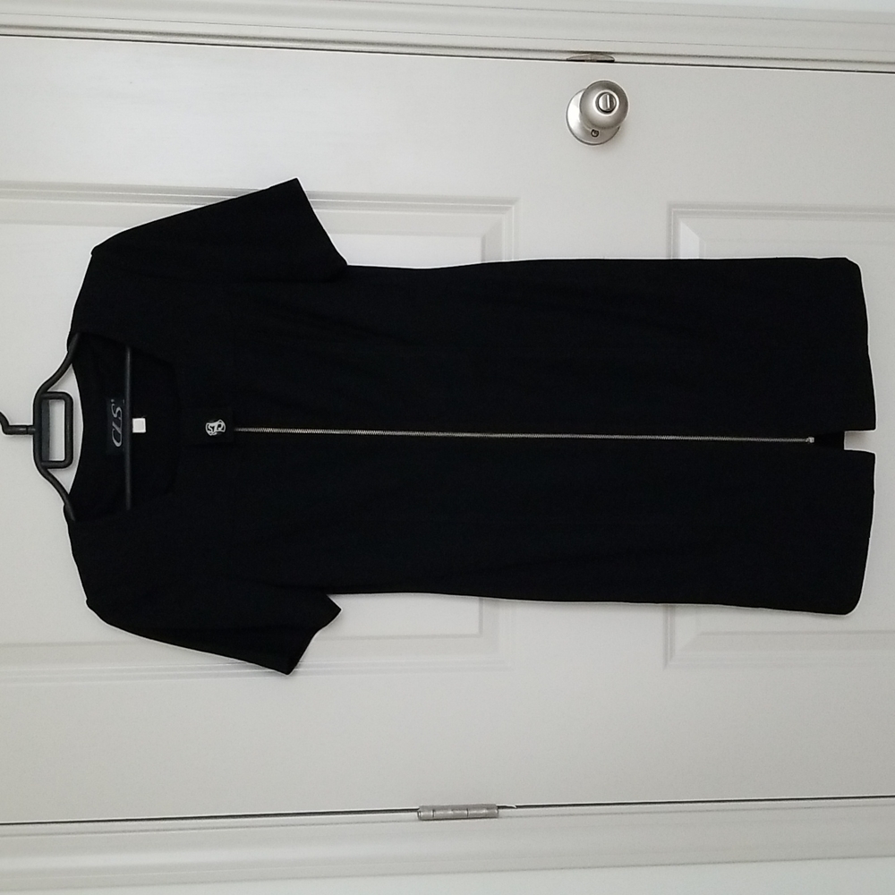 CLS Long Zippered Black Dress